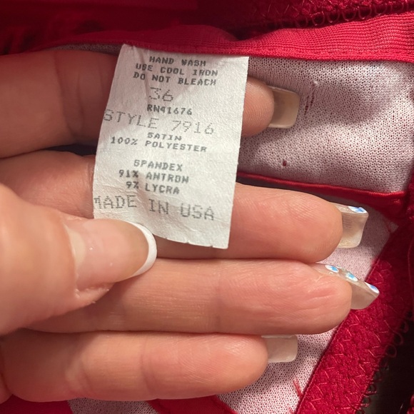 New Vintage Empire Intimates ❤️ Red Shapewear Corset with Satin Finish, size 36 - Picture 9 of 12